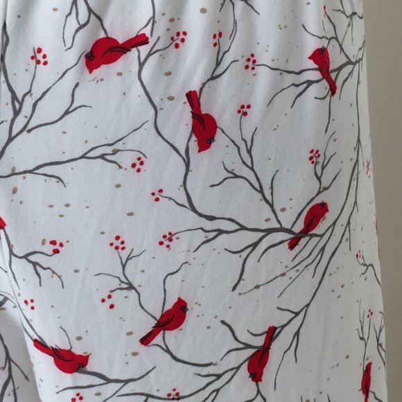 Plus Size 2X Sleep Pants Red Birds Simple Pleasures - Picture 8 of 8